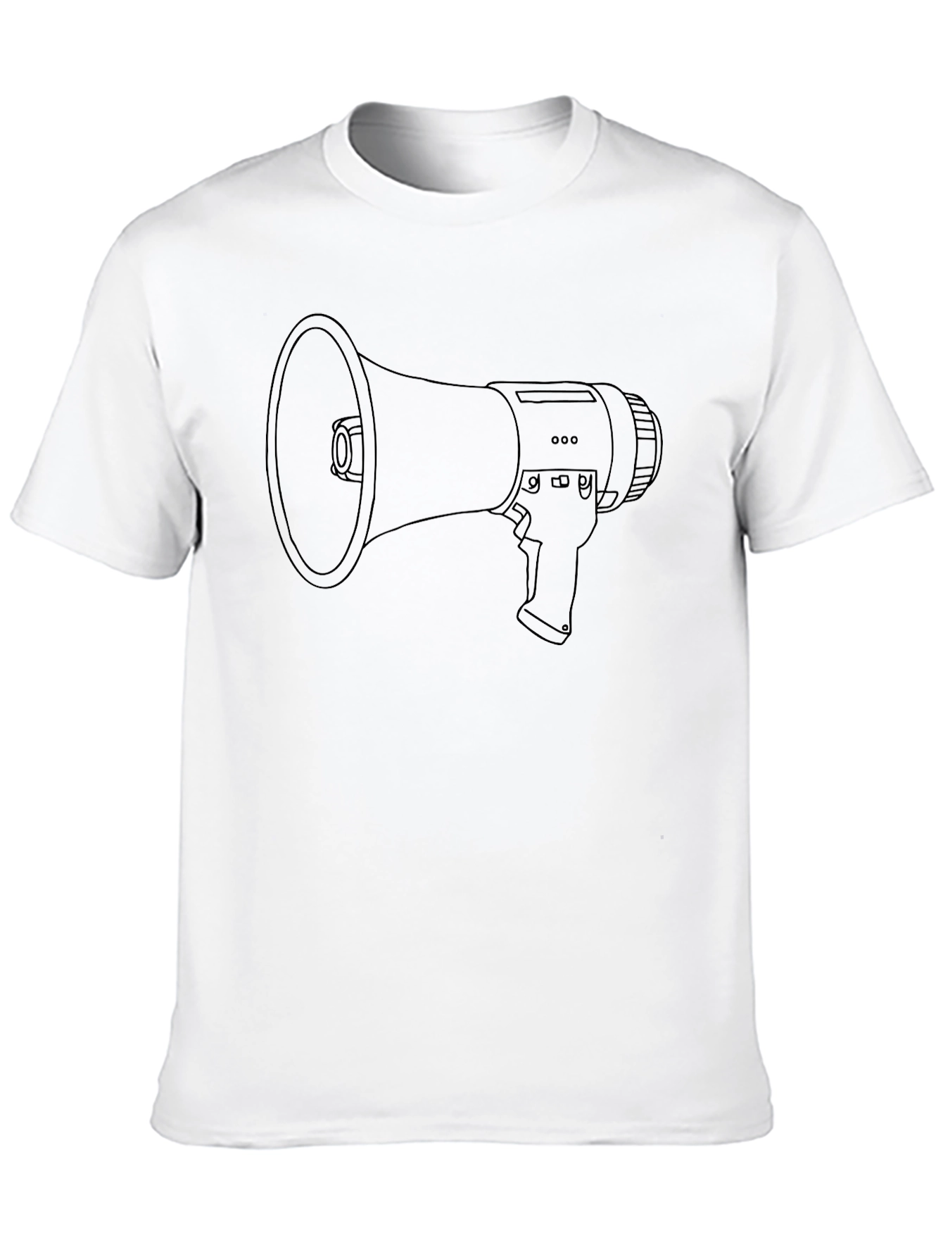 Megaphone Graphic Black T-Shirt