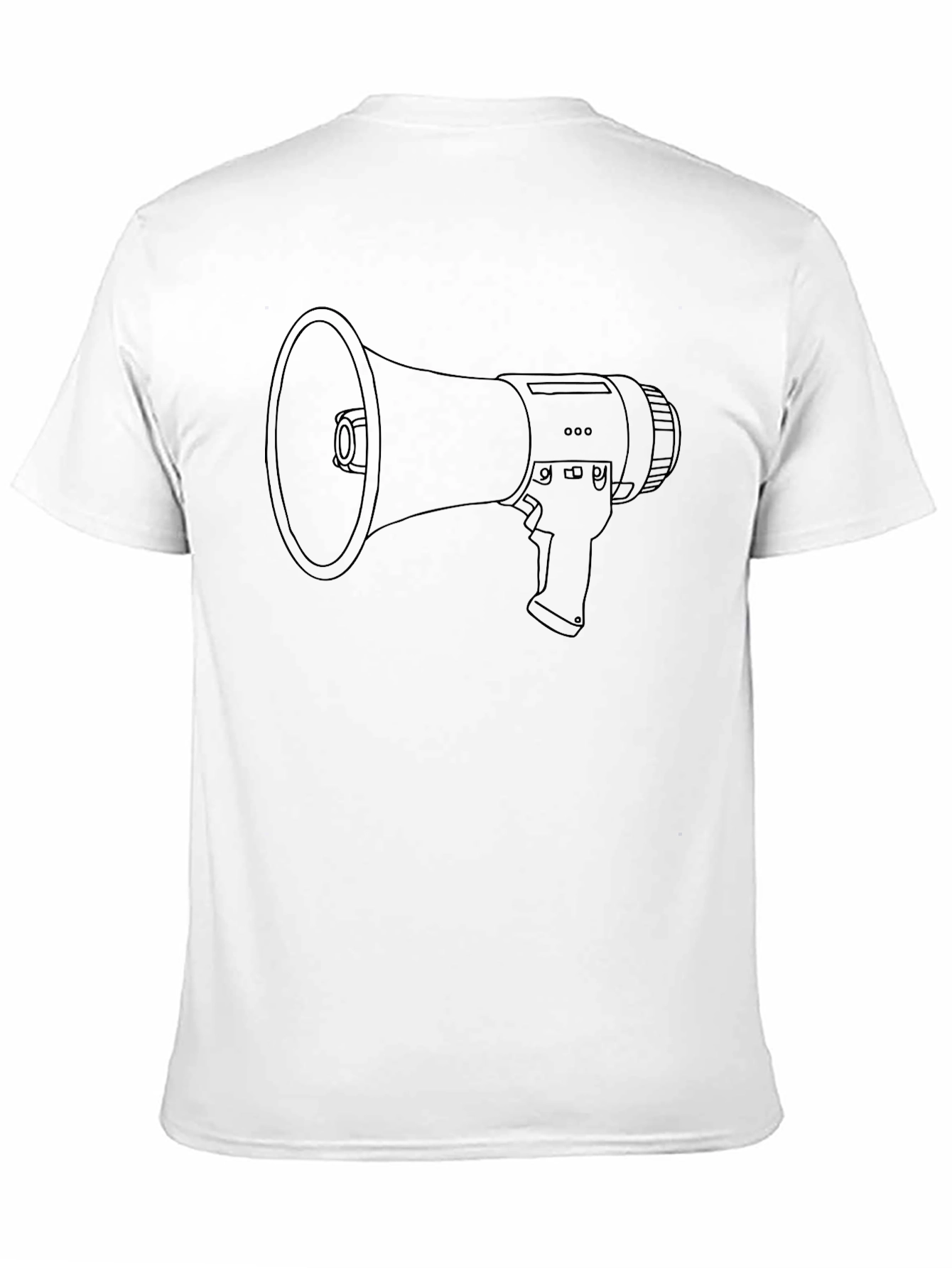 Megaphone Graphic Black T-Shirt