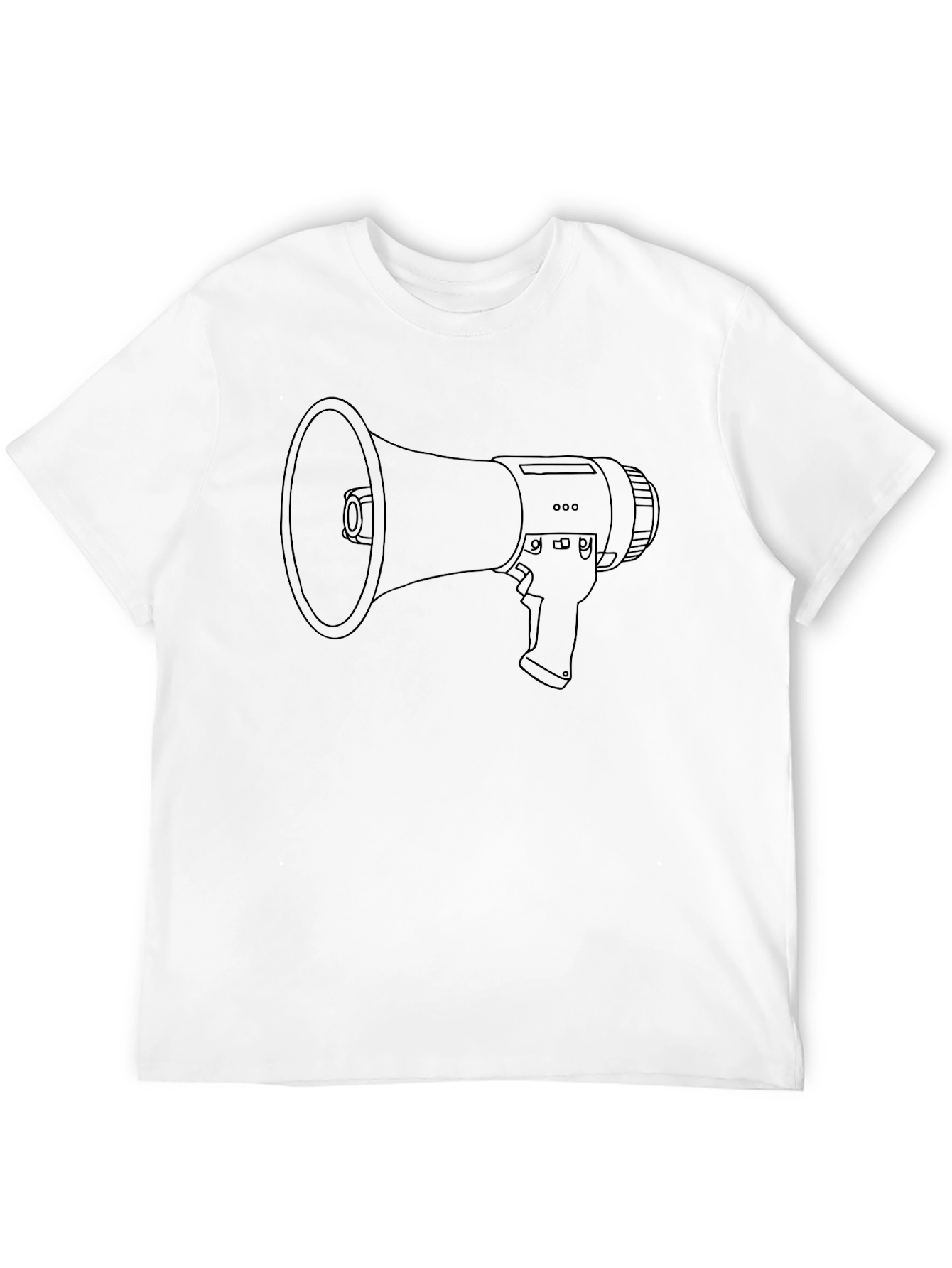 Megaphone Graphic Black T-Shirt
