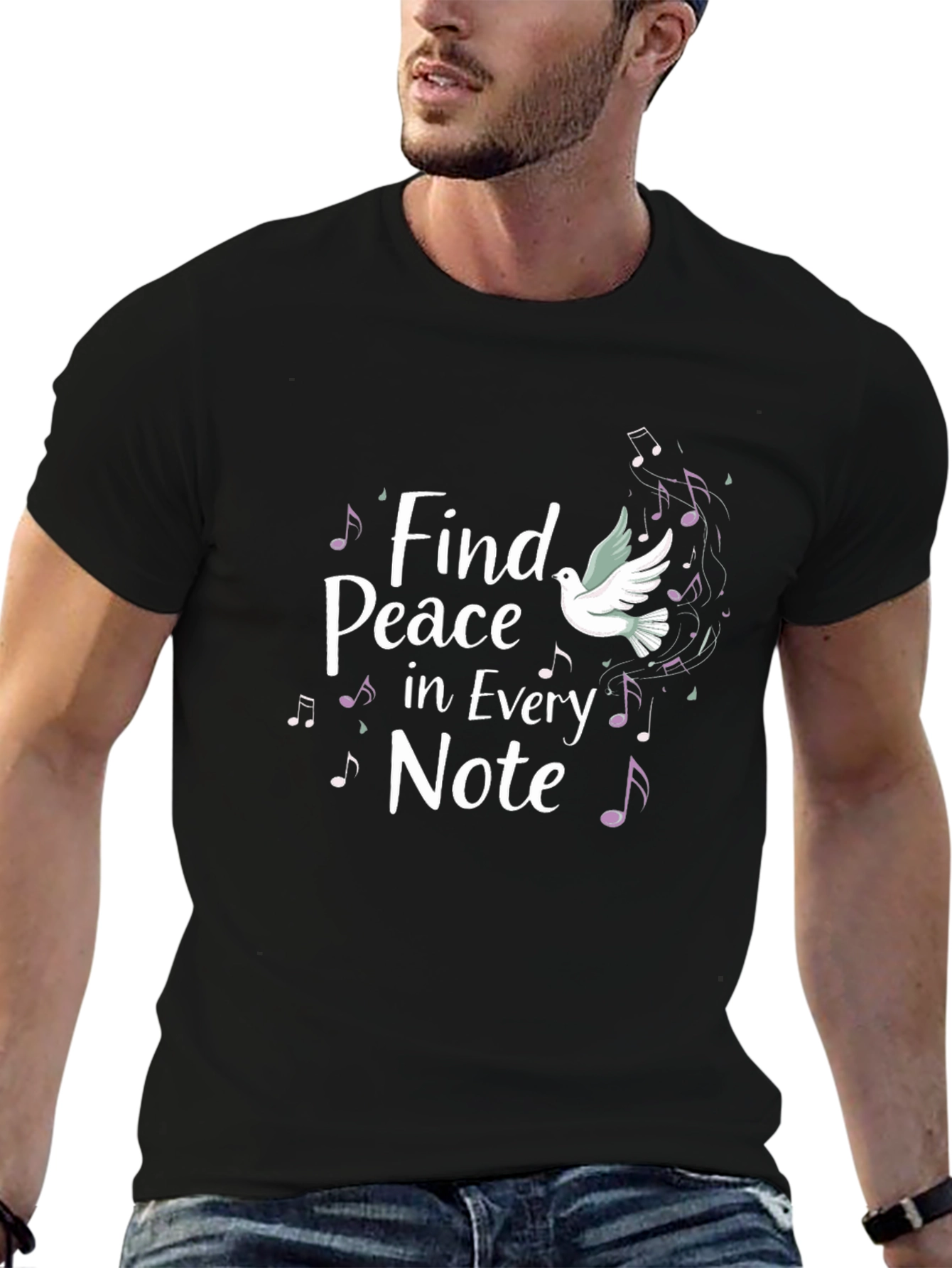 Find Peace in Every Note Graphic T-Shirt