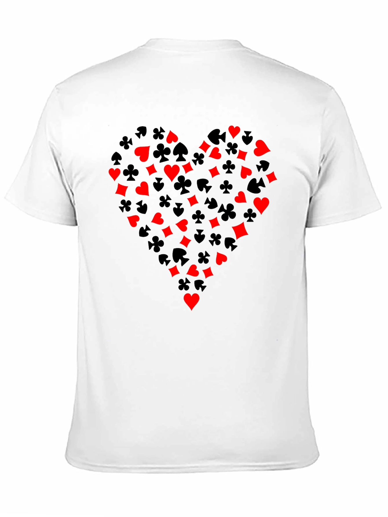 Playing Card Suit Heart Graphic T-Shirt