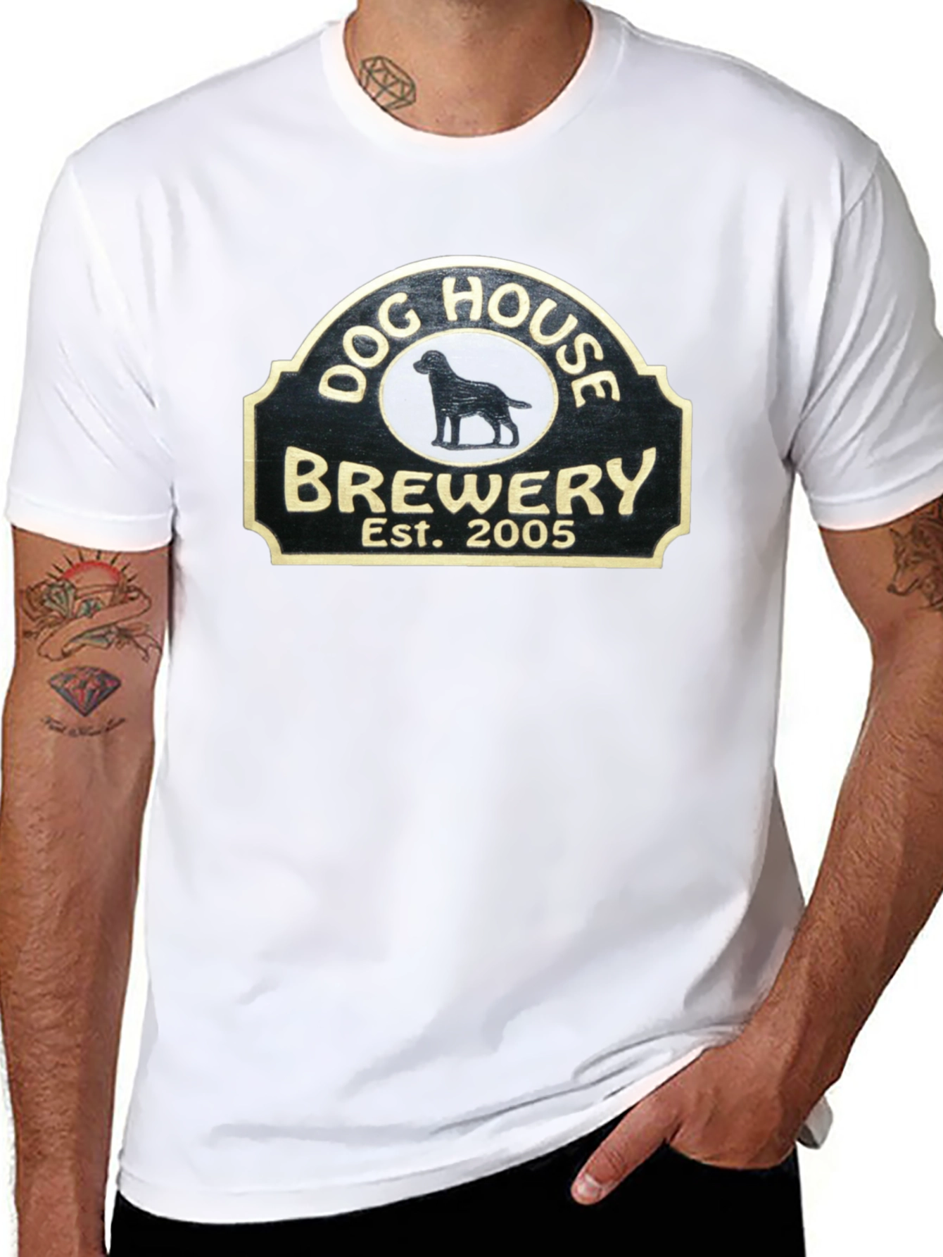 Dog House Brewery T-Shirt - Est. 2005 Black Tee