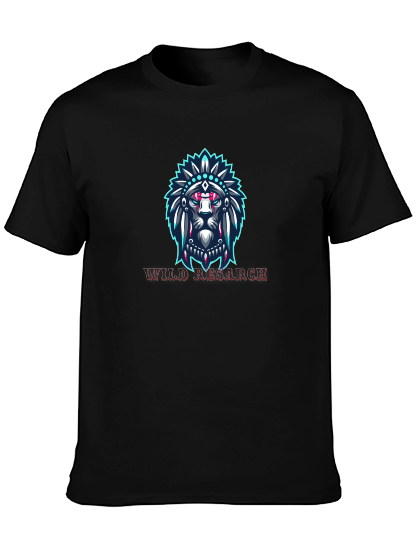 Lion Headdress Graphic Tee - Wild Research