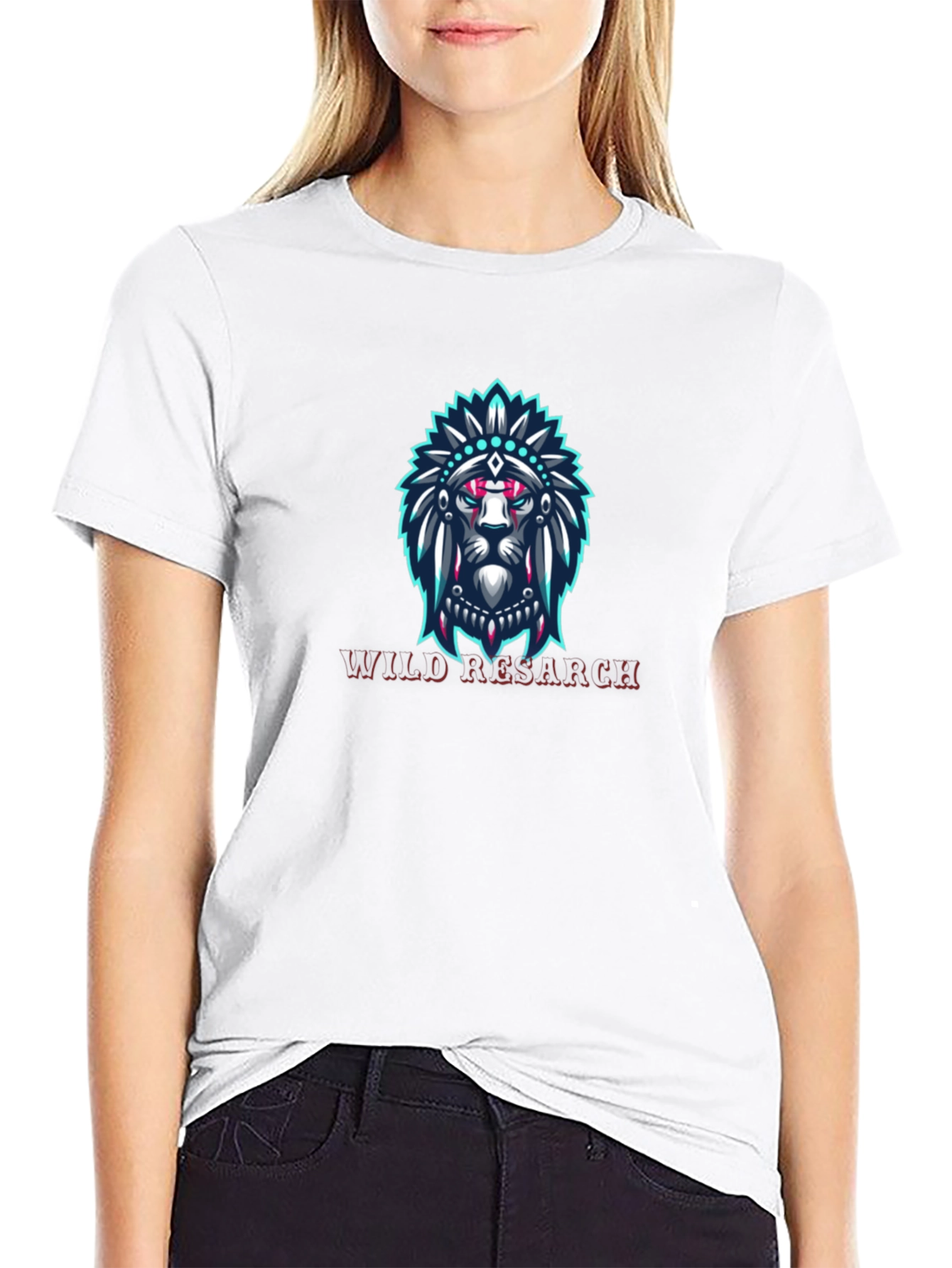 Lion Headdress Graphic Tee - Wild Research