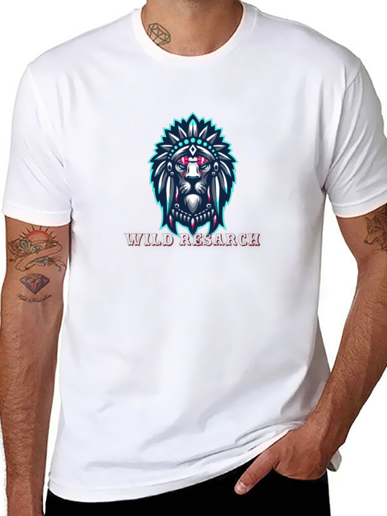 Lion Headdress Graphic Tee - Wild Research