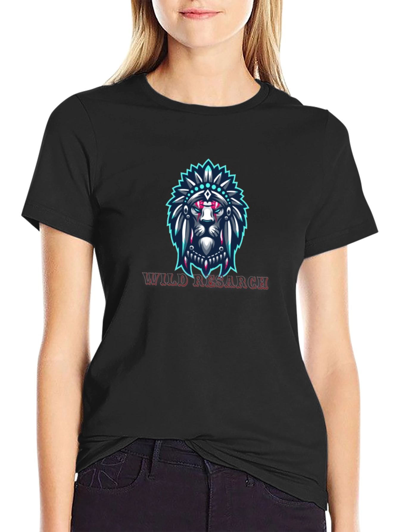 Lion Headdress Graphic Tee - Wild Research