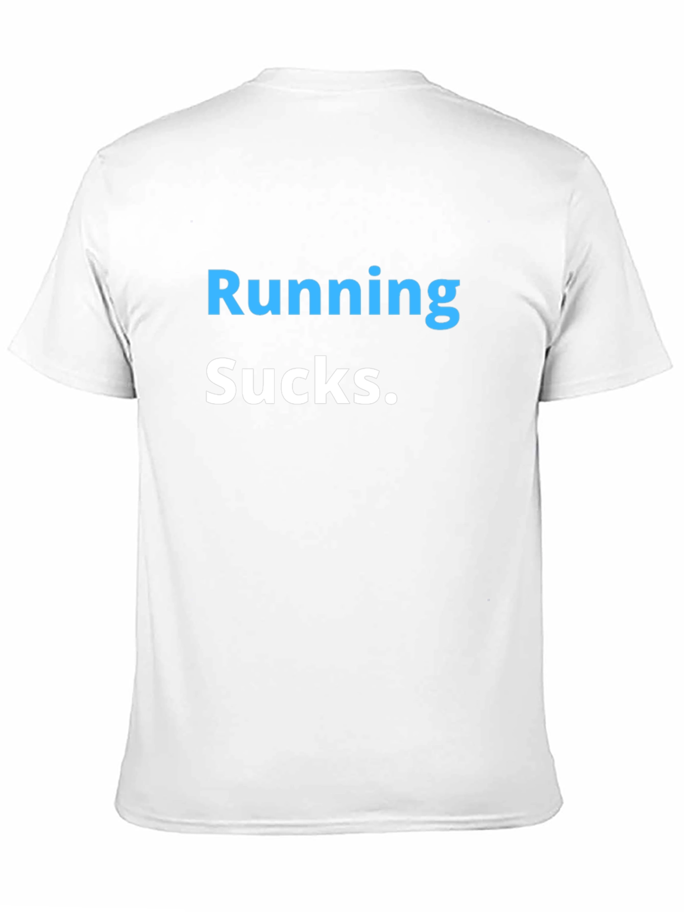 Running Sucks Graphic Tee - Black Cotton T-Shirt
