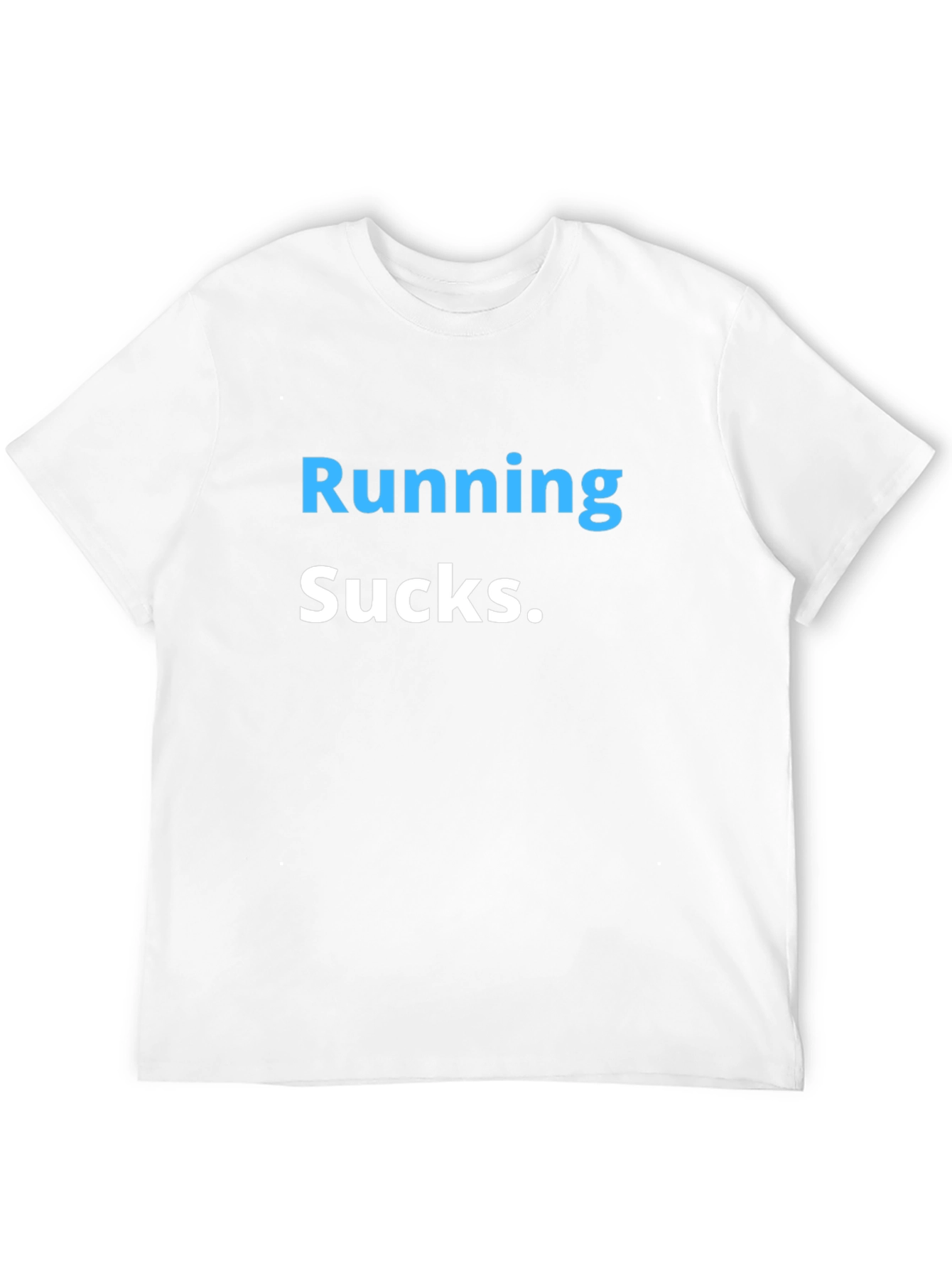 Running Sucks Graphic Tee - Black Cotton T-Shirt