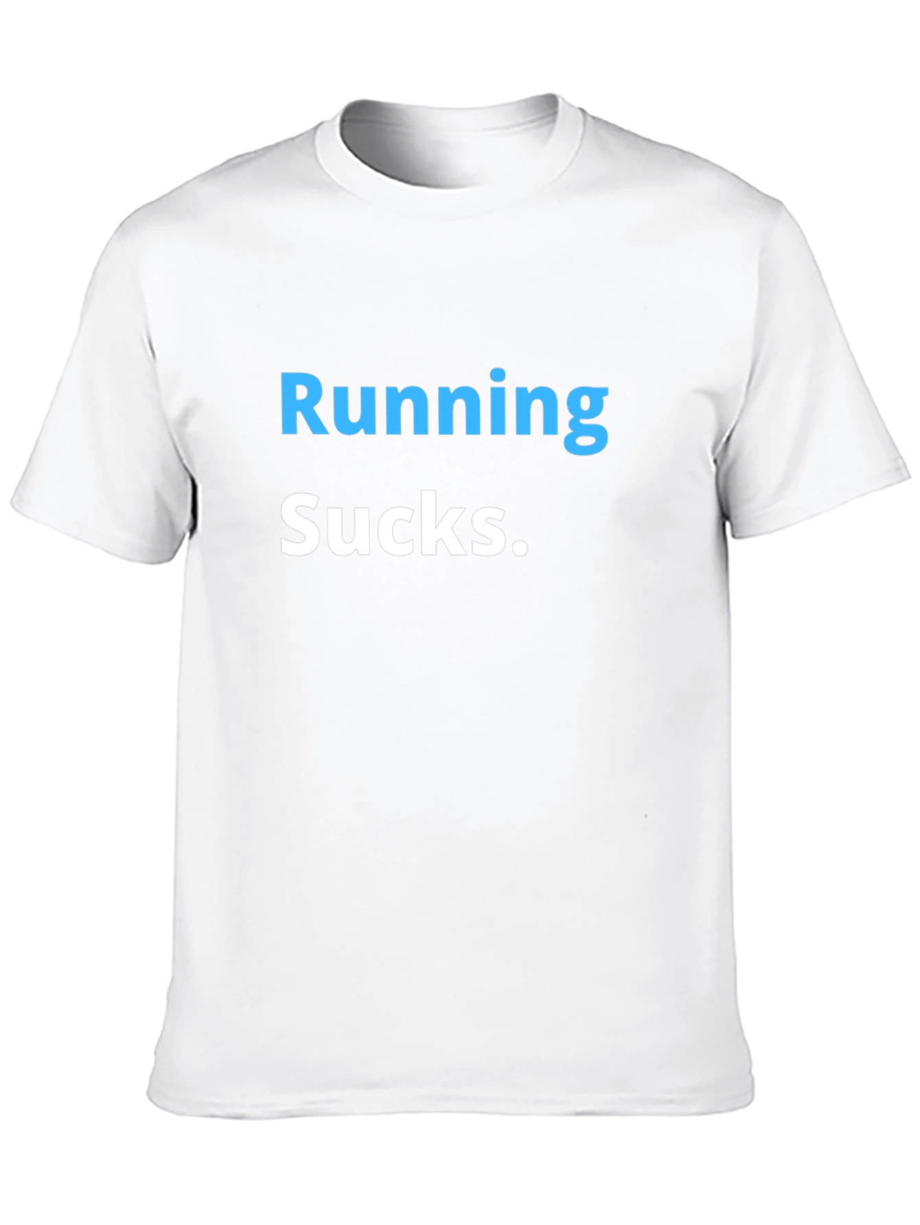Running Sucks Graphic Tee - Black Cotton T-Shirt