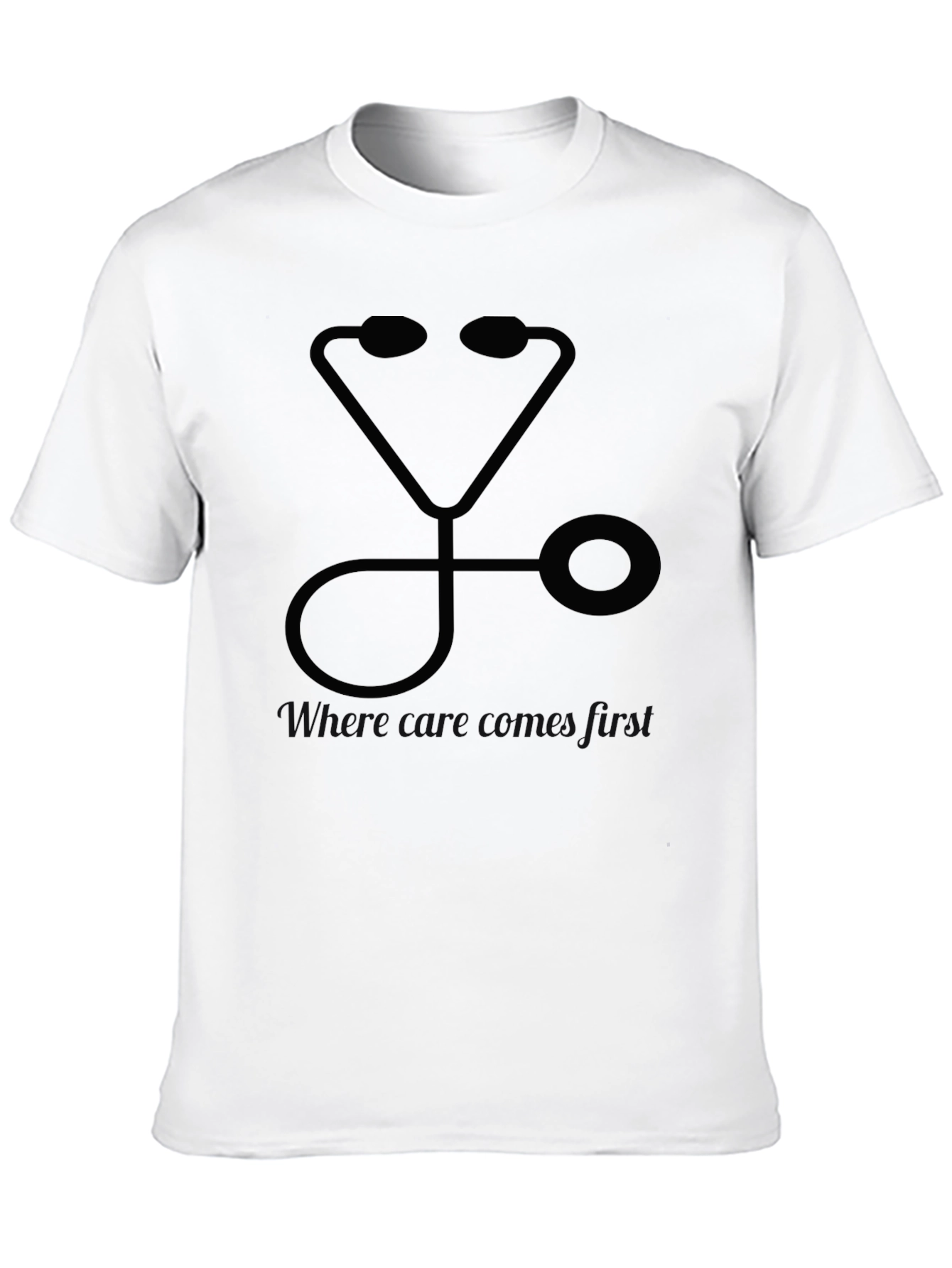 Stethoscope Graphic Tee - Black