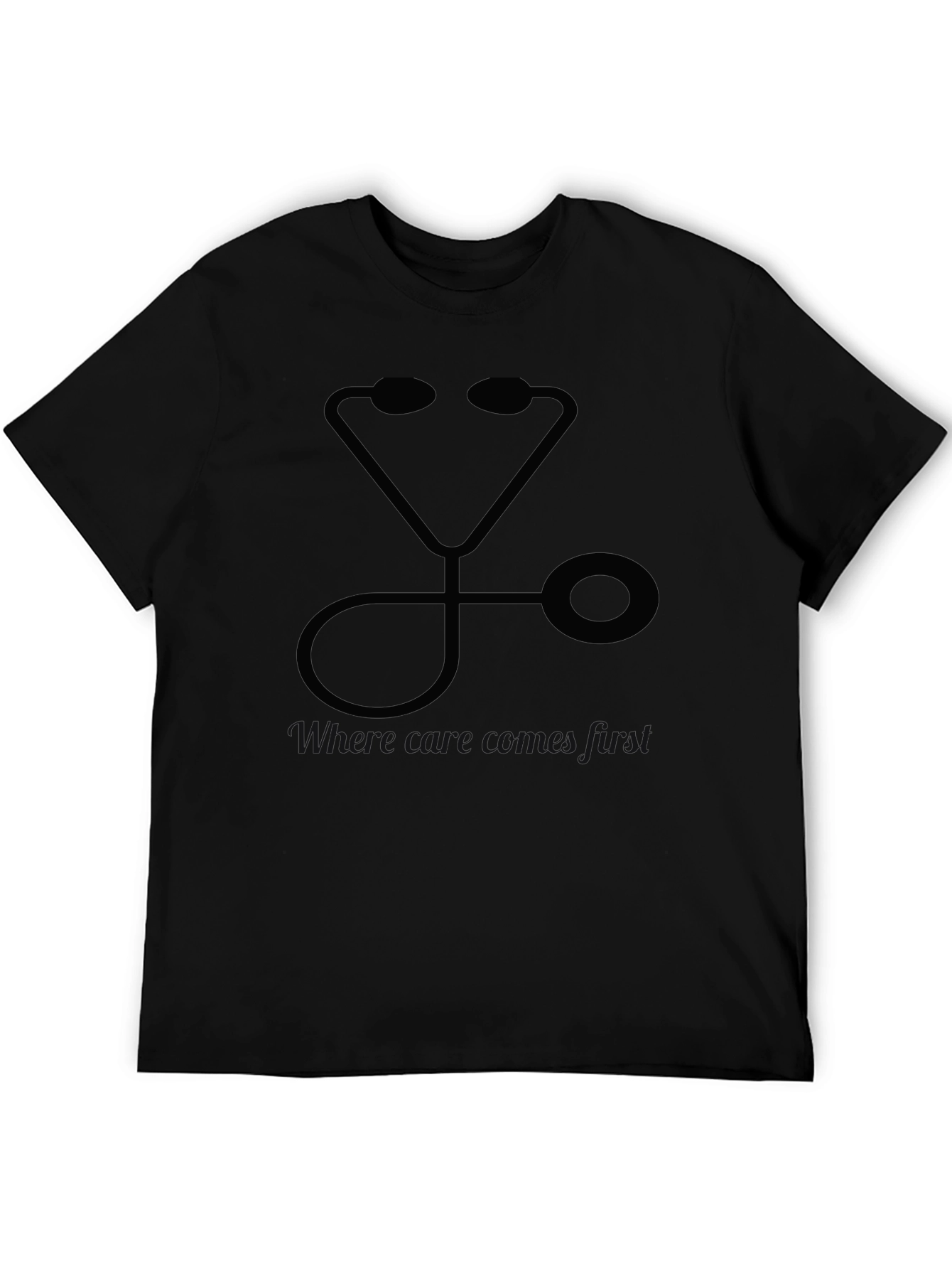 Stethoscope Graphic Tee - Black