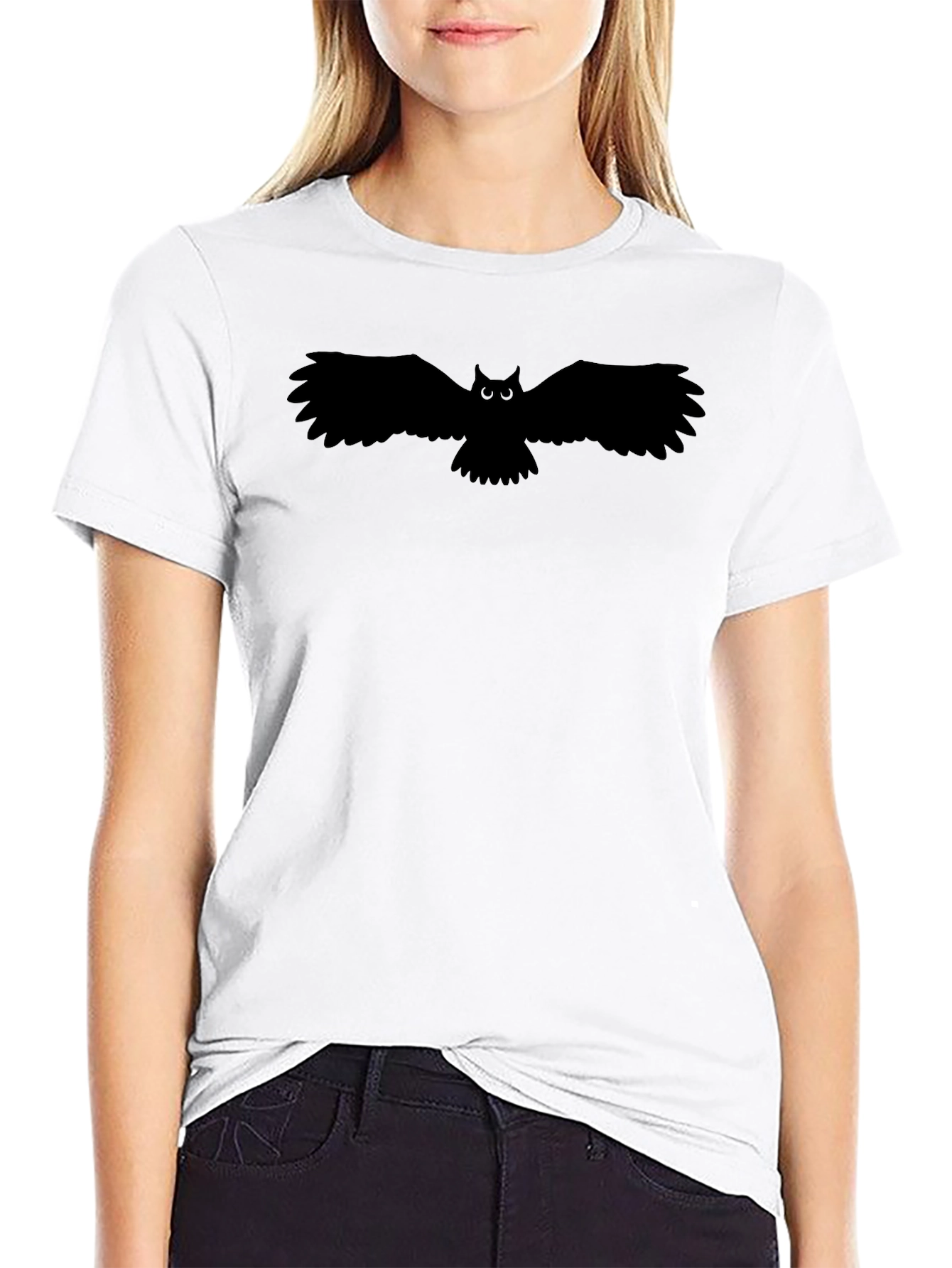 Black Owl Graphic T-Shirt