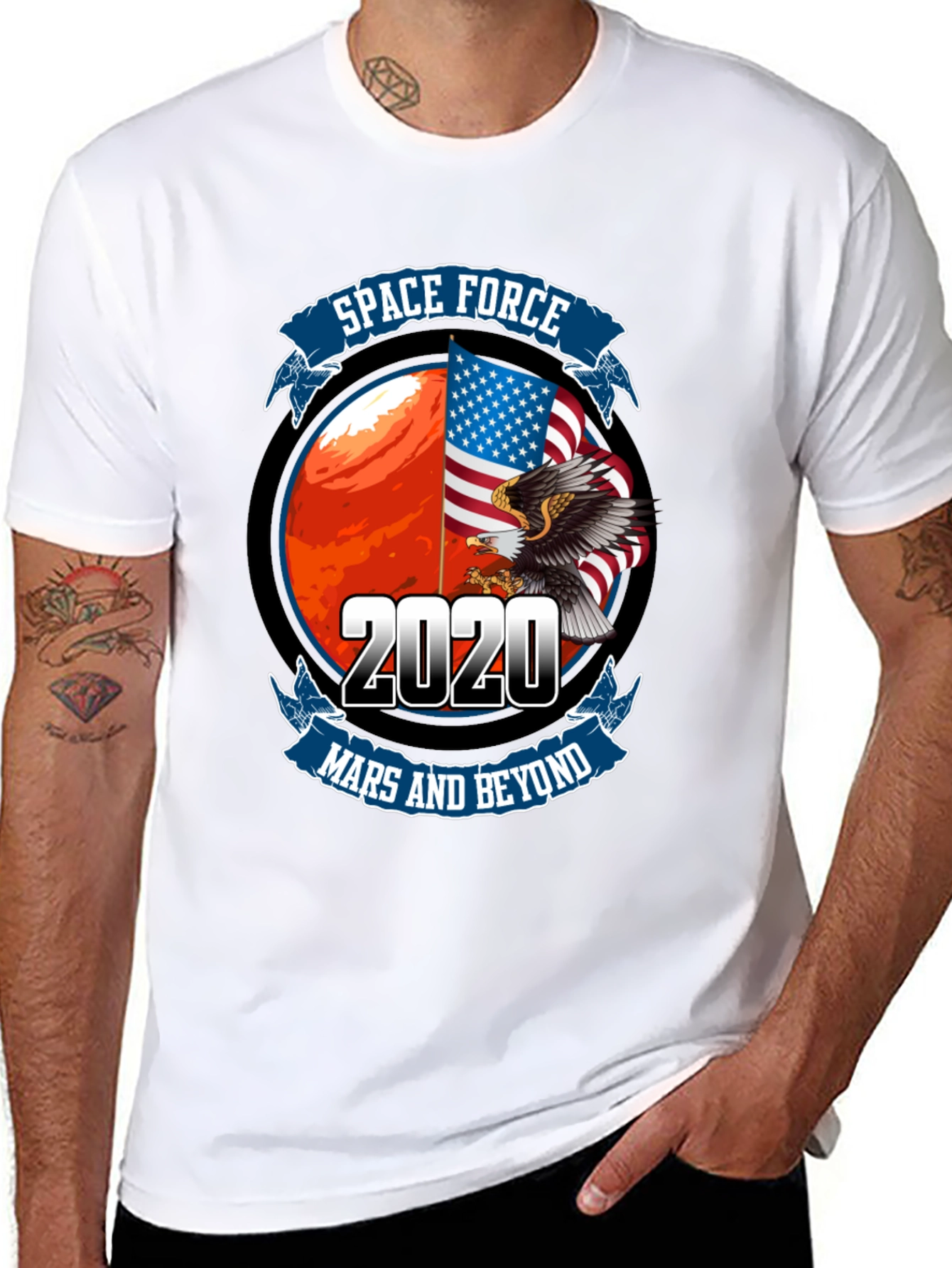 Space Force 2020 Mars and Beyond T-Shirt