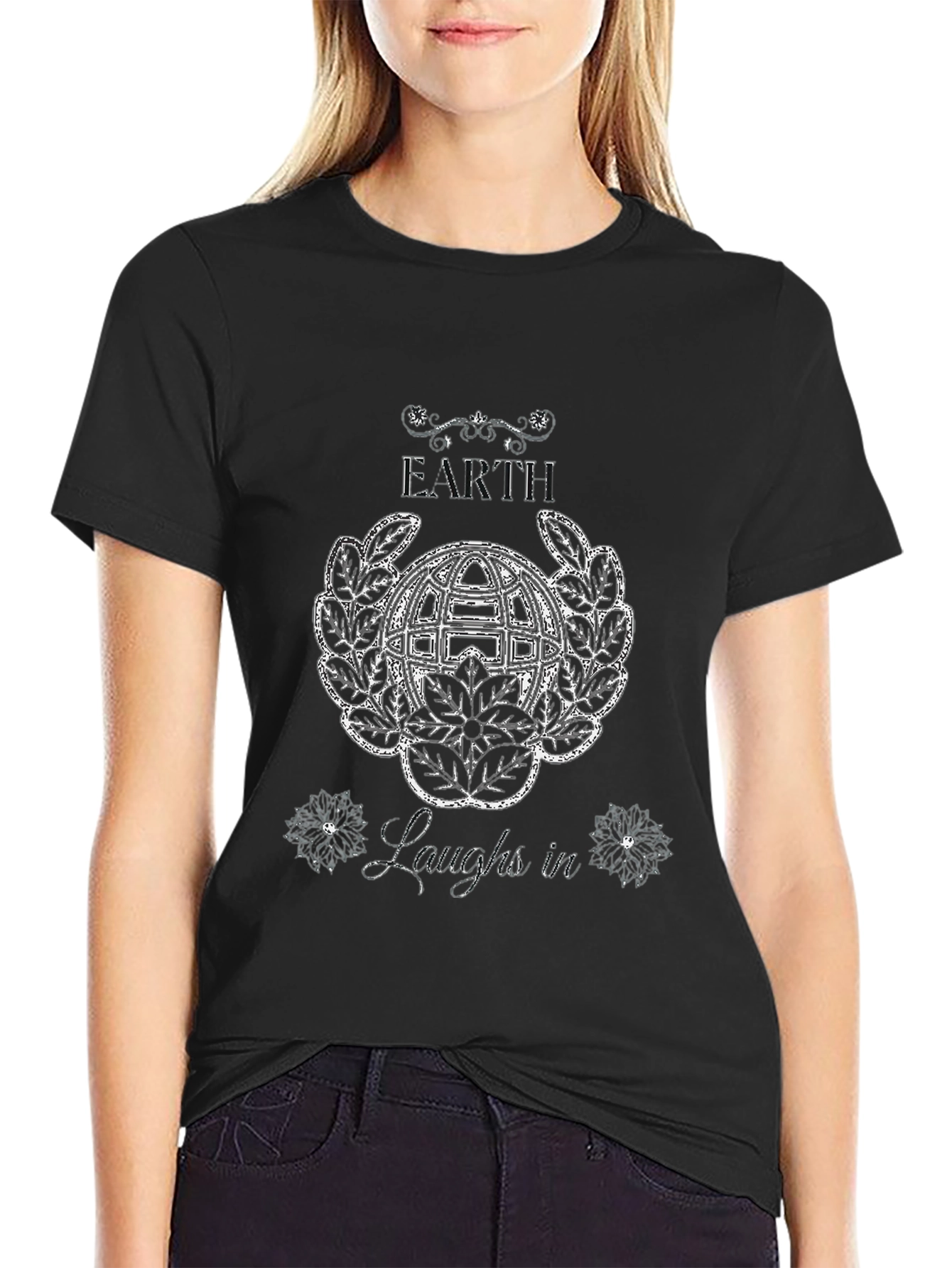 Earth Laughs In Graphic T-Shirt