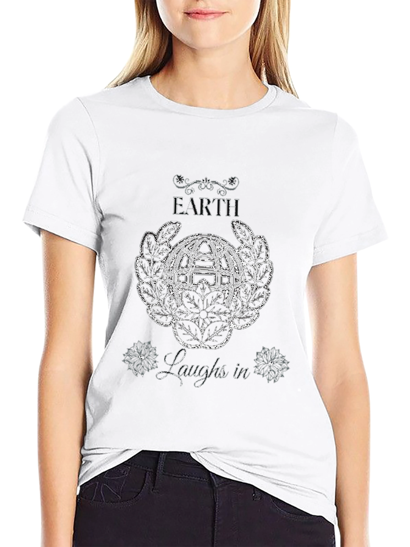 Earth Laughs In Graphic T-Shirt
