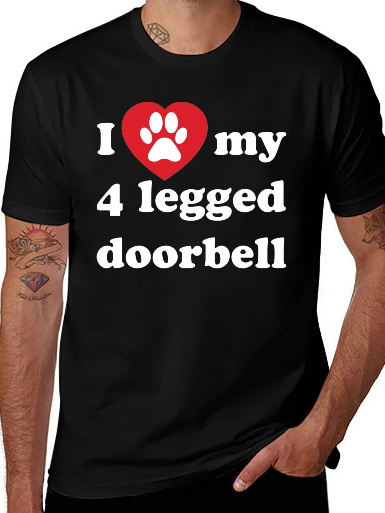 I Heart My 4 Legged Doorbell T-Shirt