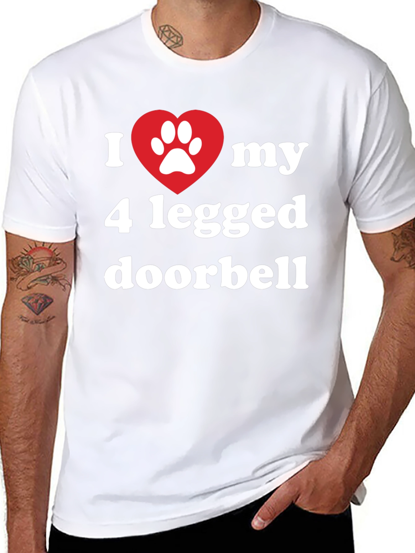 I Heart My 4 Legged Doorbell T-Shirt