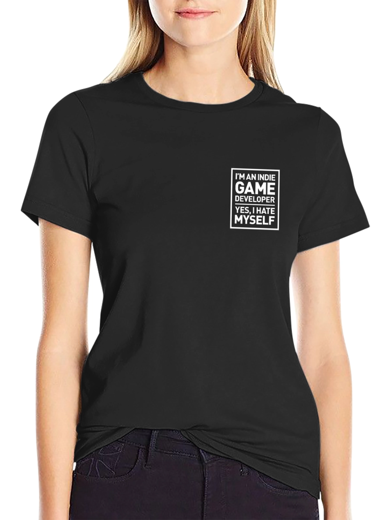 Indie Game Developer Humor T-Shirt - Black