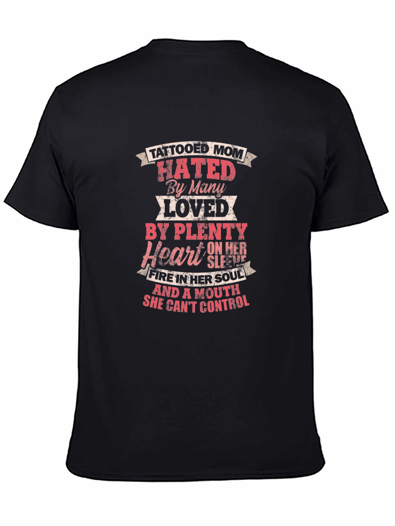 Tattooed Mom Novelty Graphic T-Shirt