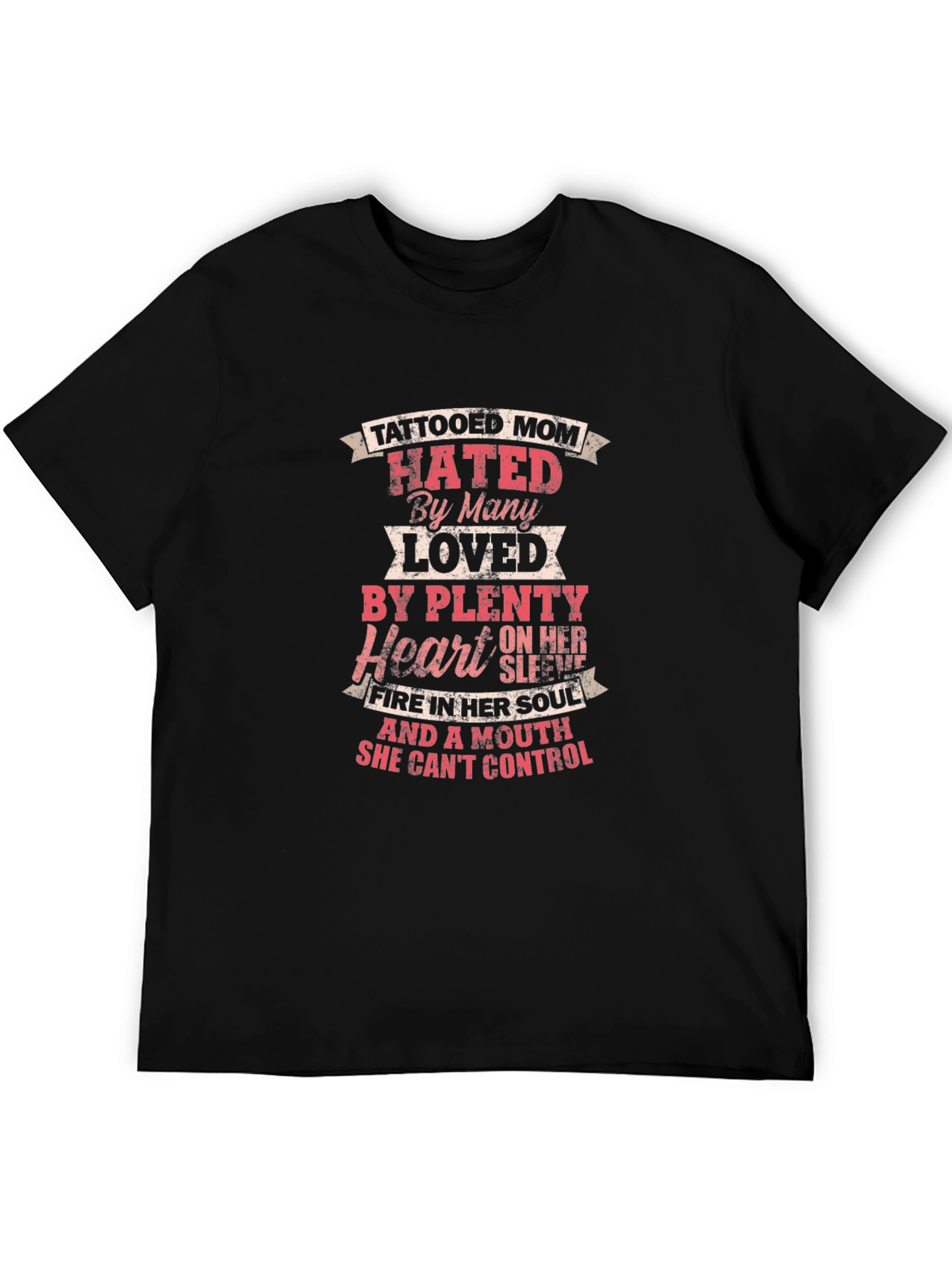 Tattooed Mom Novelty Graphic T-Shirt