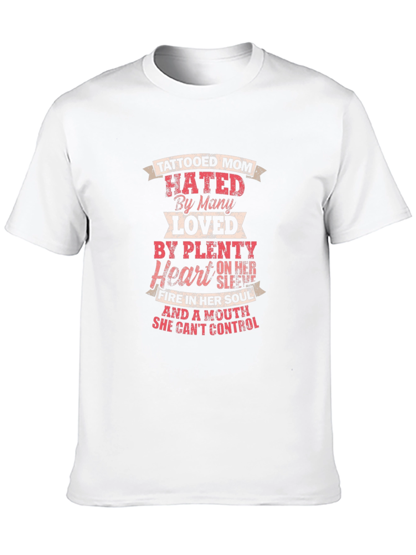 Tattooed Mom Novelty Graphic T-Shirt