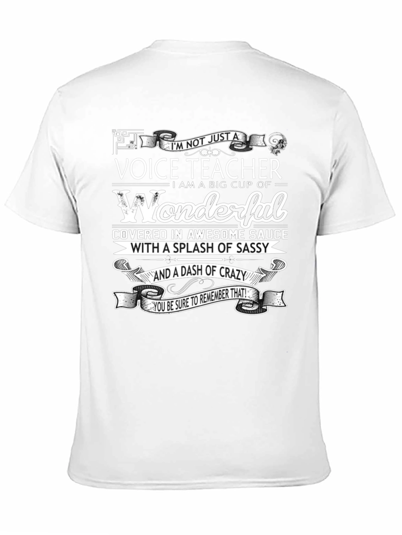 Voice Teacher Wonderful Sassy Crazy Funny T-Shirt