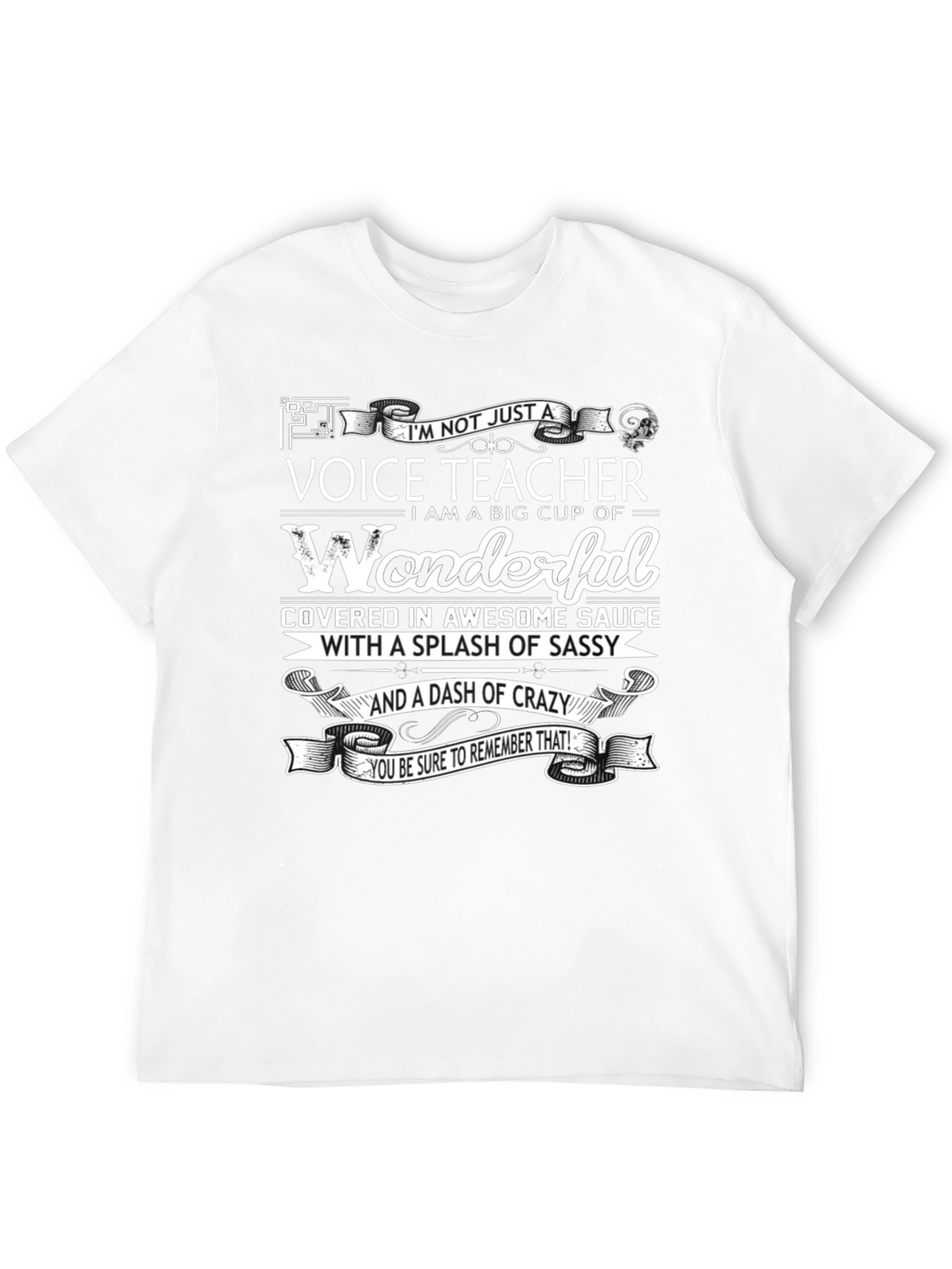 Voice Teacher Wonderful Sassy Crazy Funny T-Shirt