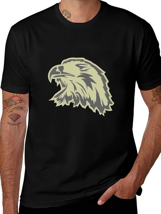 Bold Eagle Graphic Tee - Black