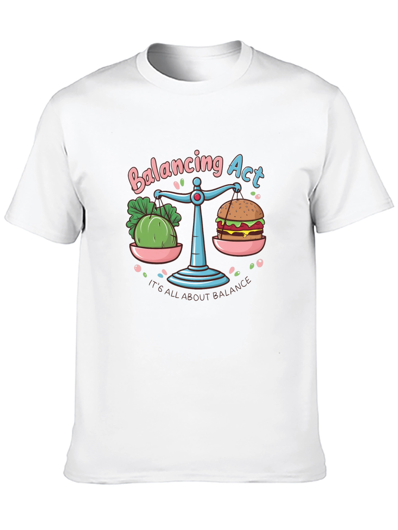 Balancing Act T-Shirt: Food Balance Graphic Tee