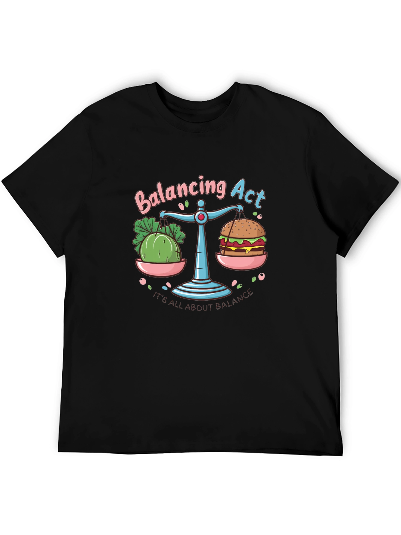 Balancing Act T-Shirt: Food Balance Graphic Tee