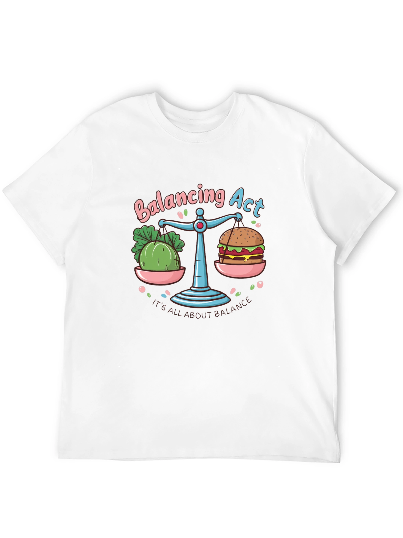 Balancing Act T-Shirt: Food Balance Graphic Tee