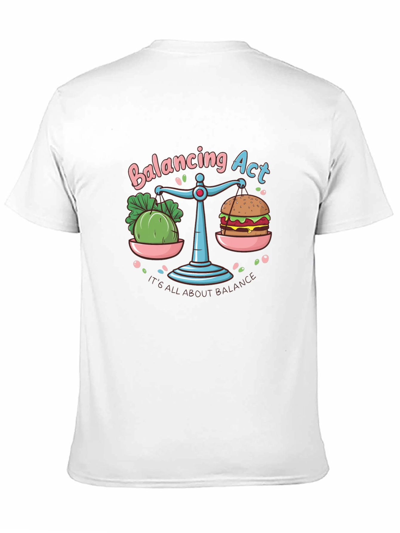 Balancing Act T-Shirt: Food Balance Graphic Tee