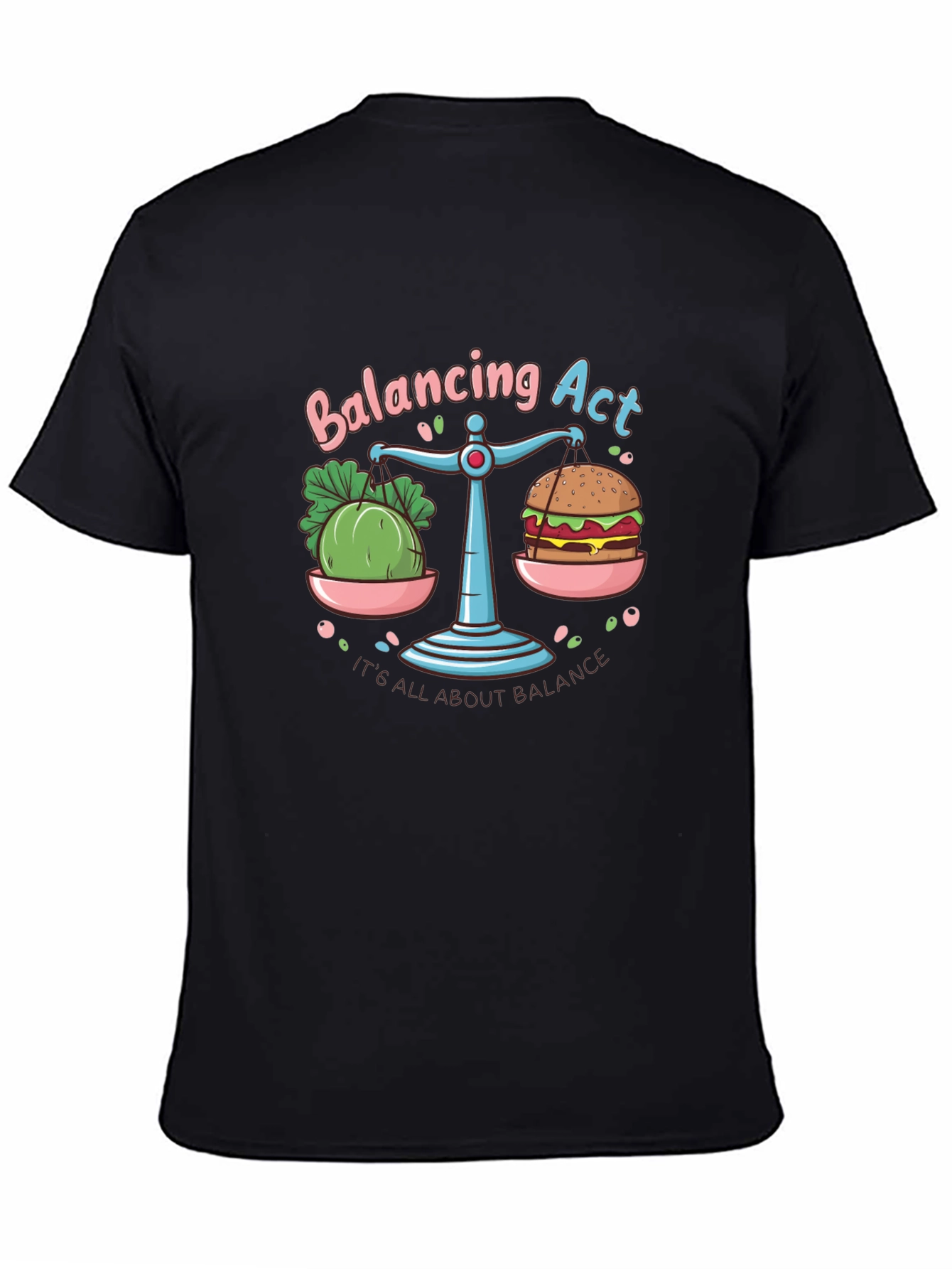 Balancing Act T-Shirt: Food Balance Graphic Tee