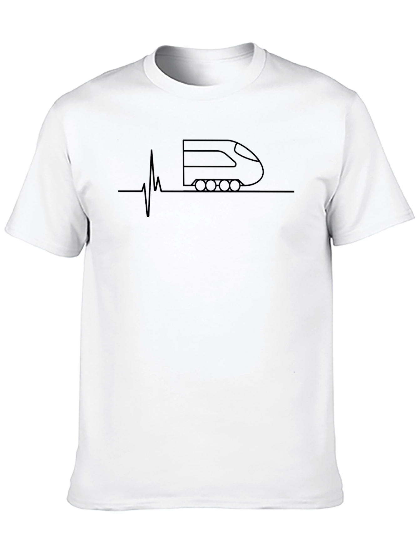 Train Heartbeat T-Shirt - Express Your Passion