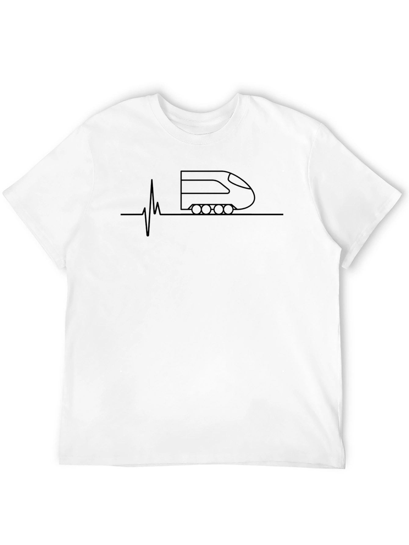 Train Heartbeat T-Shirt - Express Your Passion