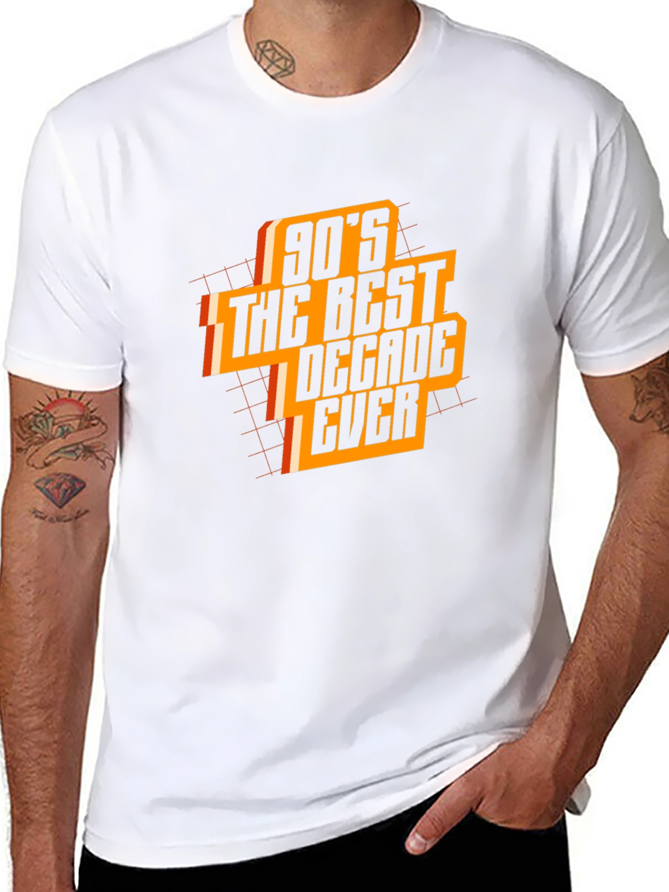 90s The Best Decade Ever Black Graphic Tee