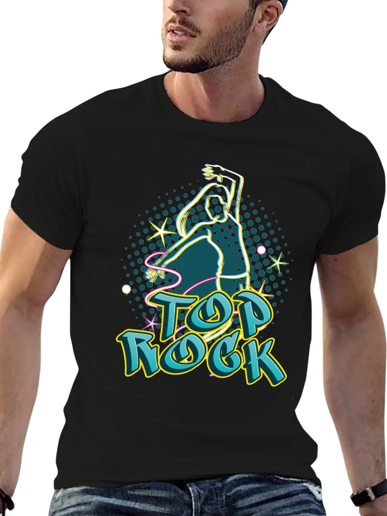 Top Rock Dance Tee - Stylish Graphic Print Shirt