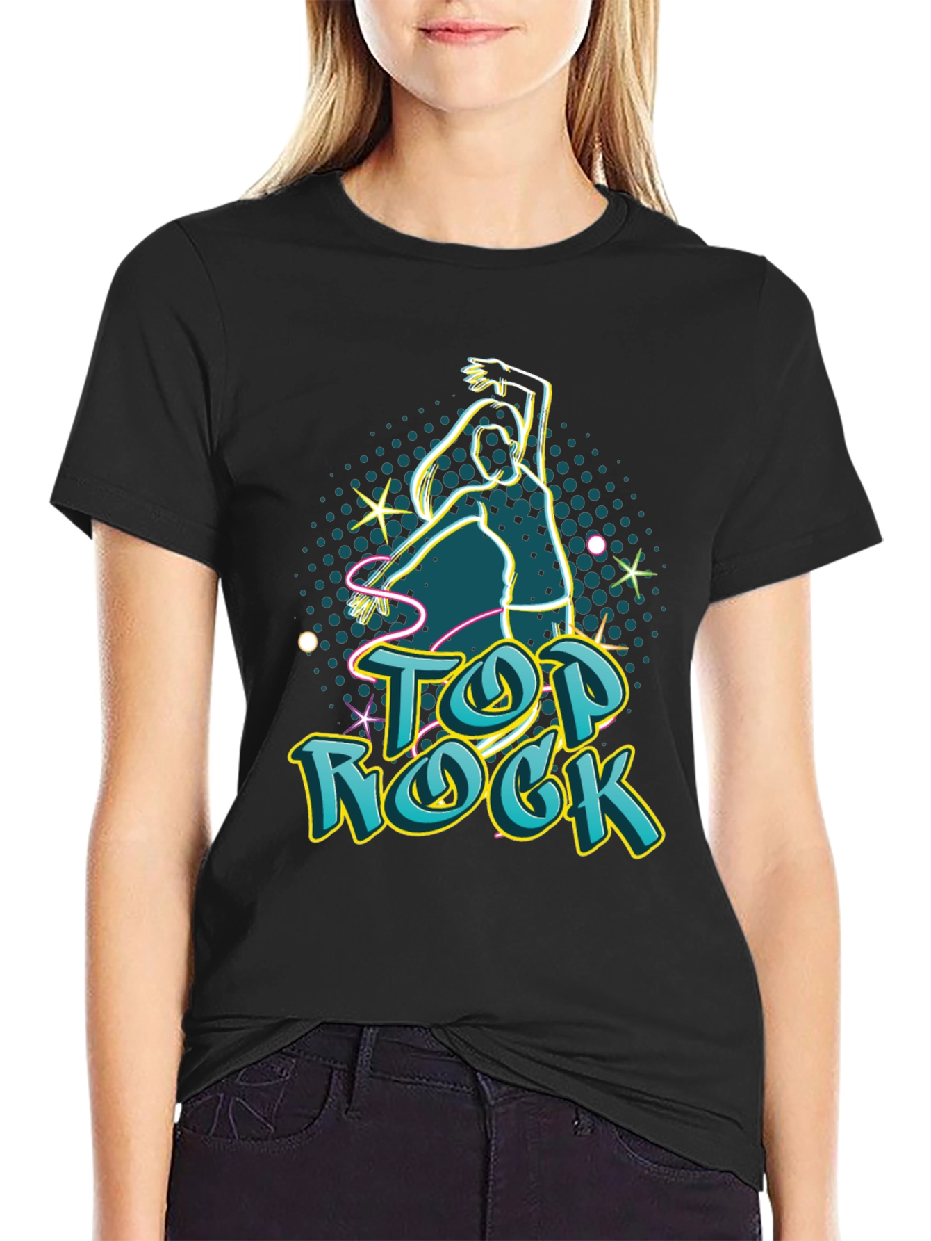 Top Rock Dance Tee - Stylish Graphic Print Shirt