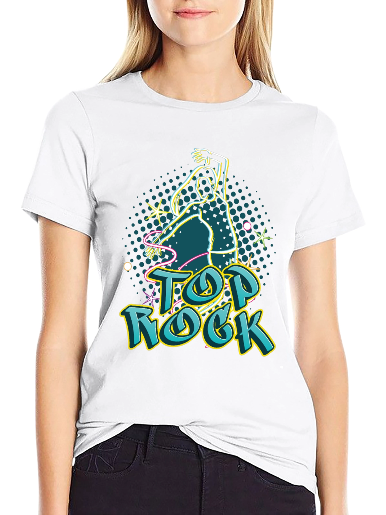 Top Rock Dance Tee - Stylish Graphic Print Shirt