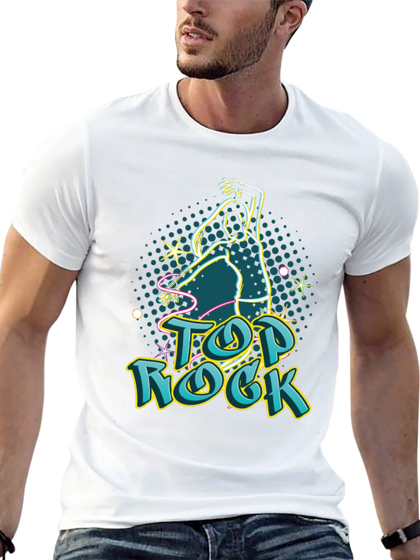 Top Rock Dance Tee - Stylish Graphic Print Shirt
