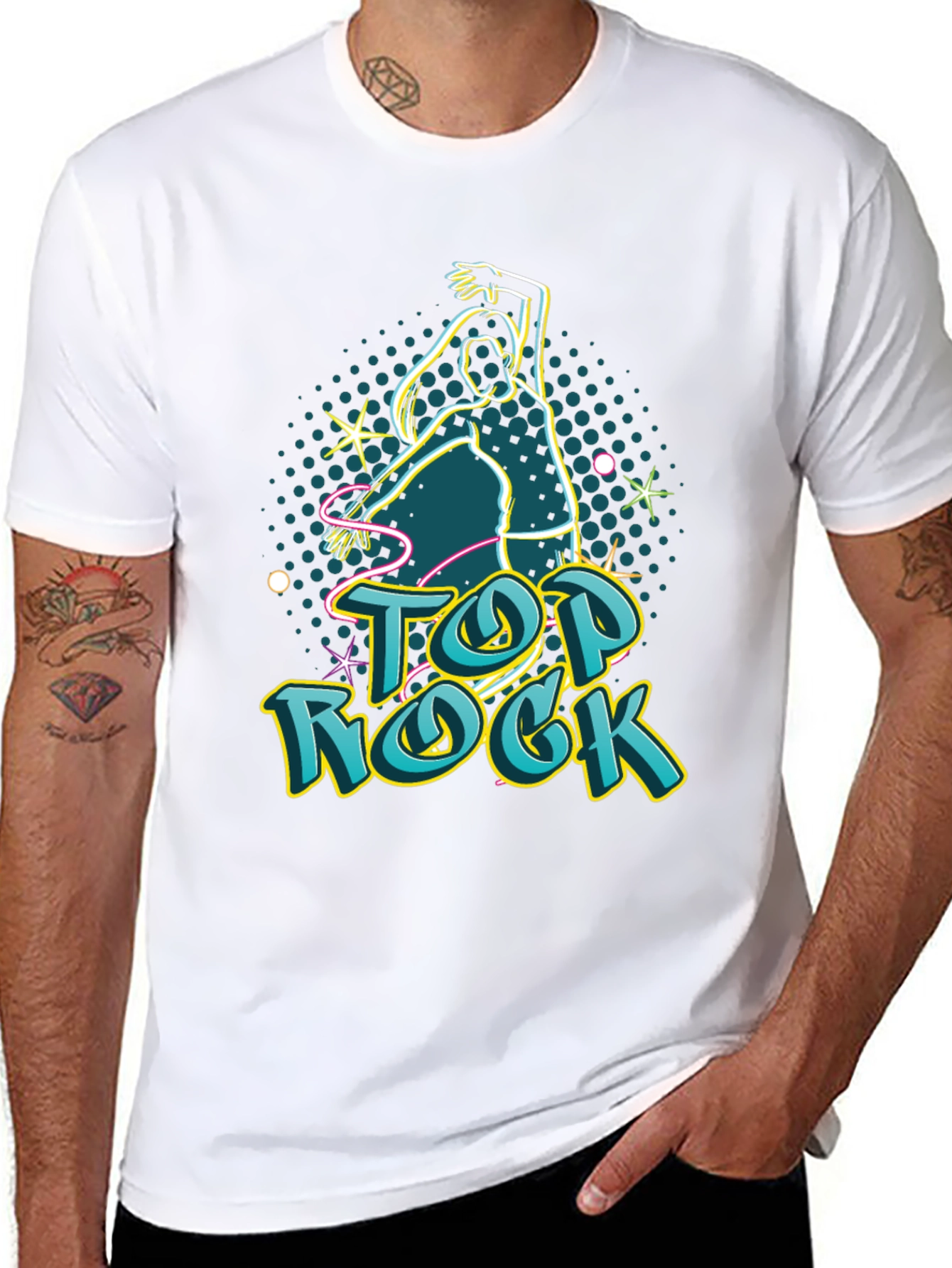 Top Rock Dance Tee - Stylish Graphic Print Shirt