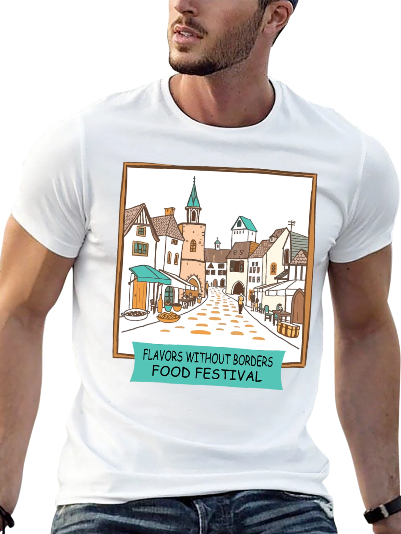 Flavors Without Borders Food Festival T-Shirt