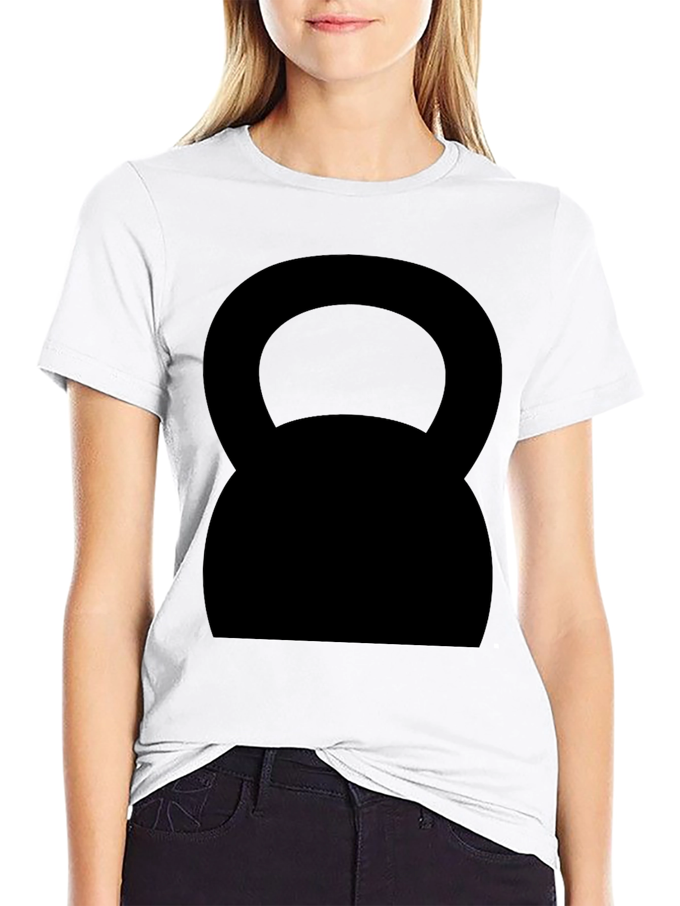 Black Kettlebell Graphic Tee - Workout Ready