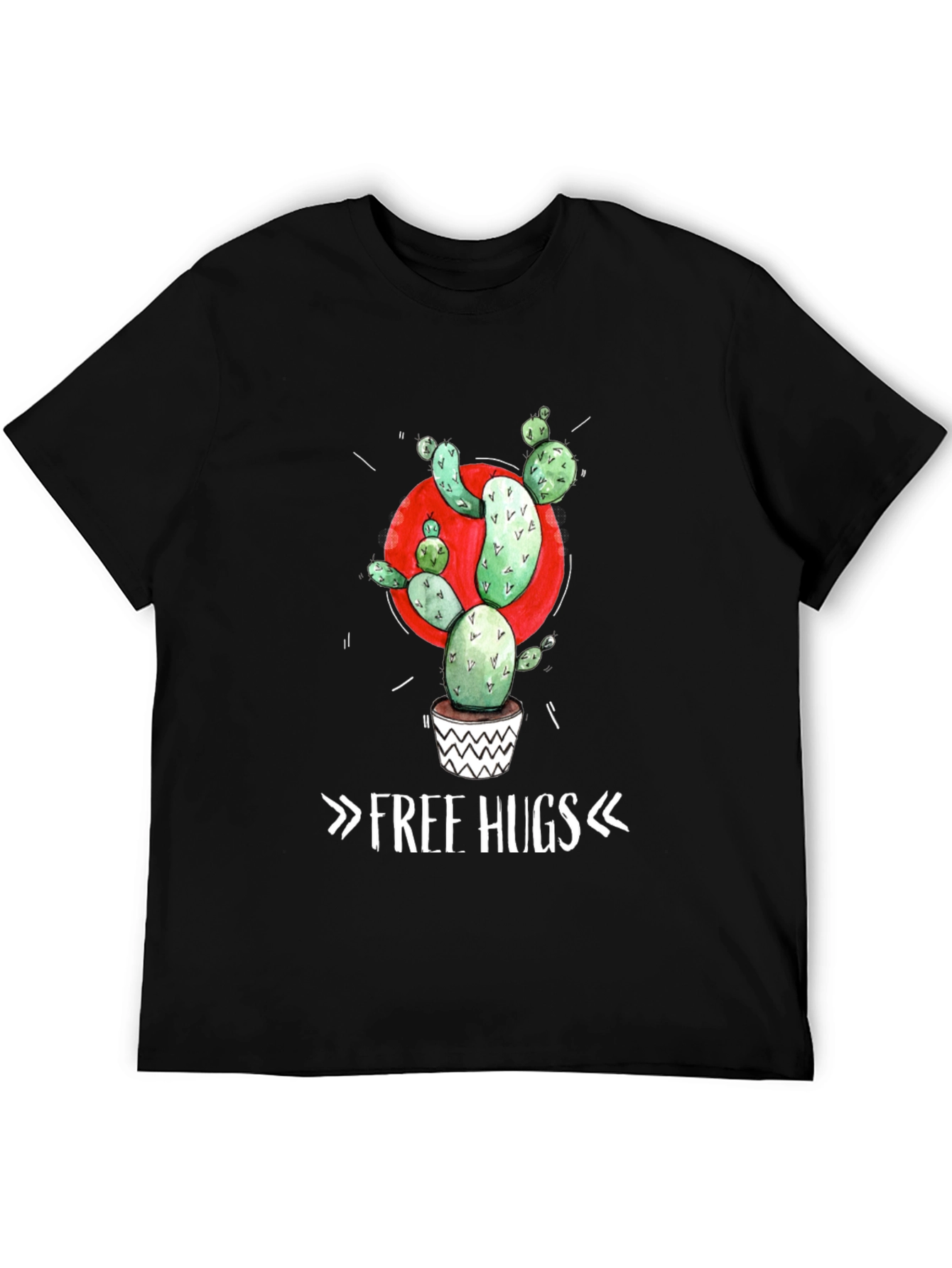 Cactus Graphic Tee - Free Hugs T-Shirt