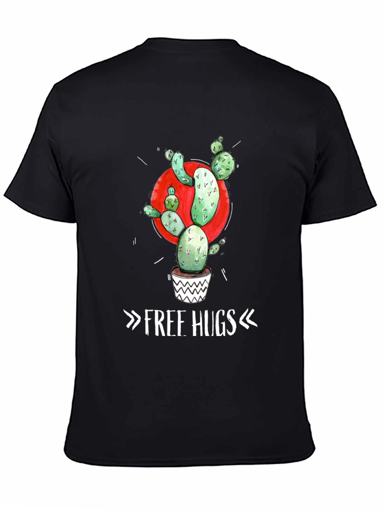 Cactus Graphic Tee - Free Hugs T-Shirt