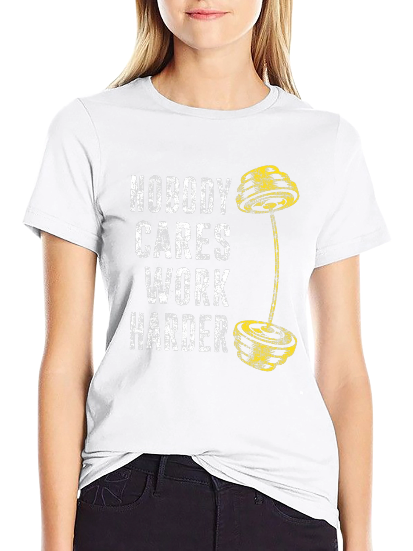 Nobody Cares Work Harder Gym T-Shirt
