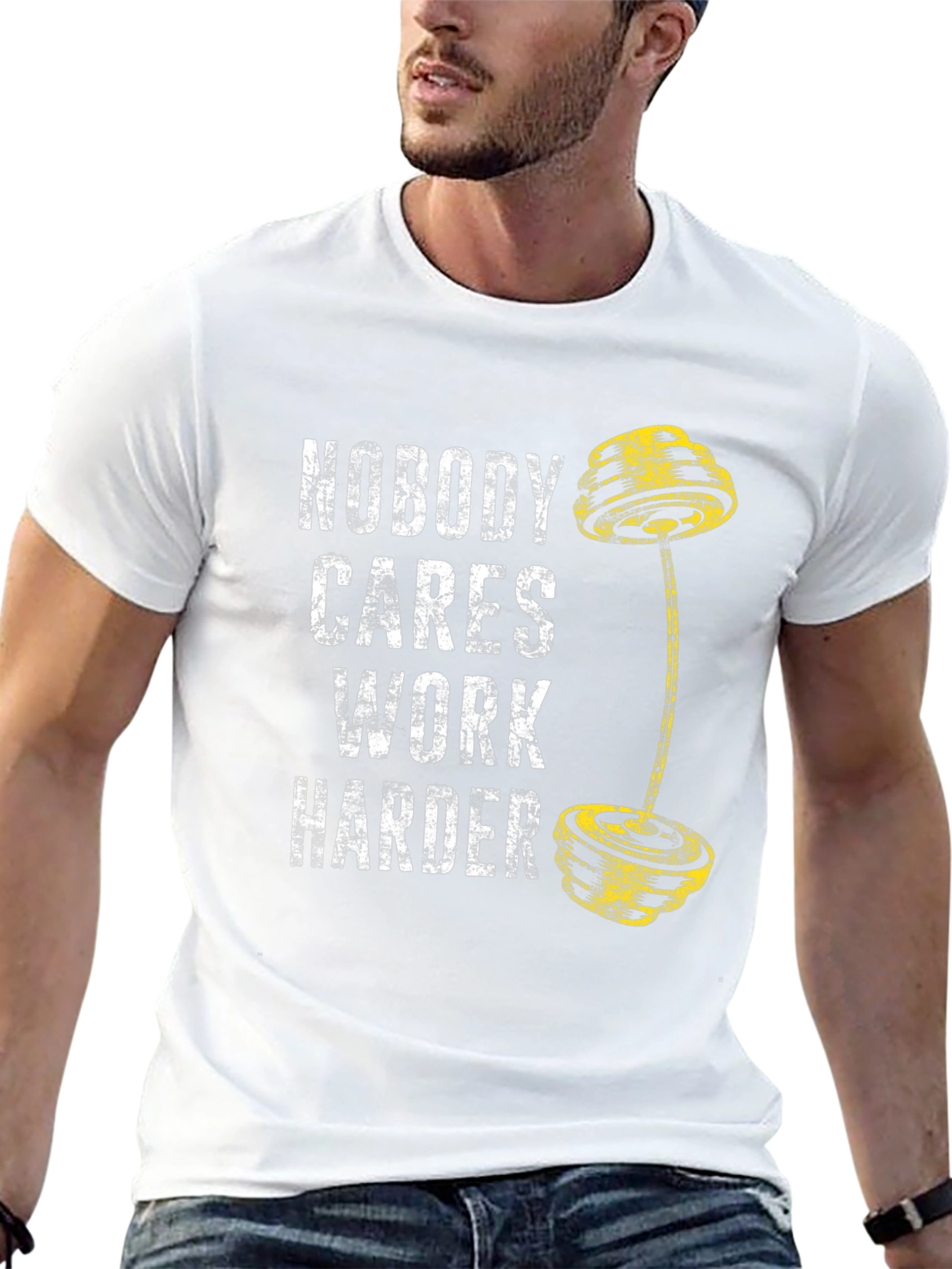 Nobody Cares Work Harder Gym T-Shirt