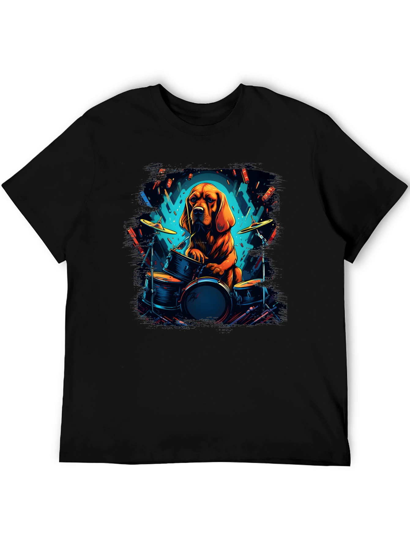 Dog Drummer Graphic Tee