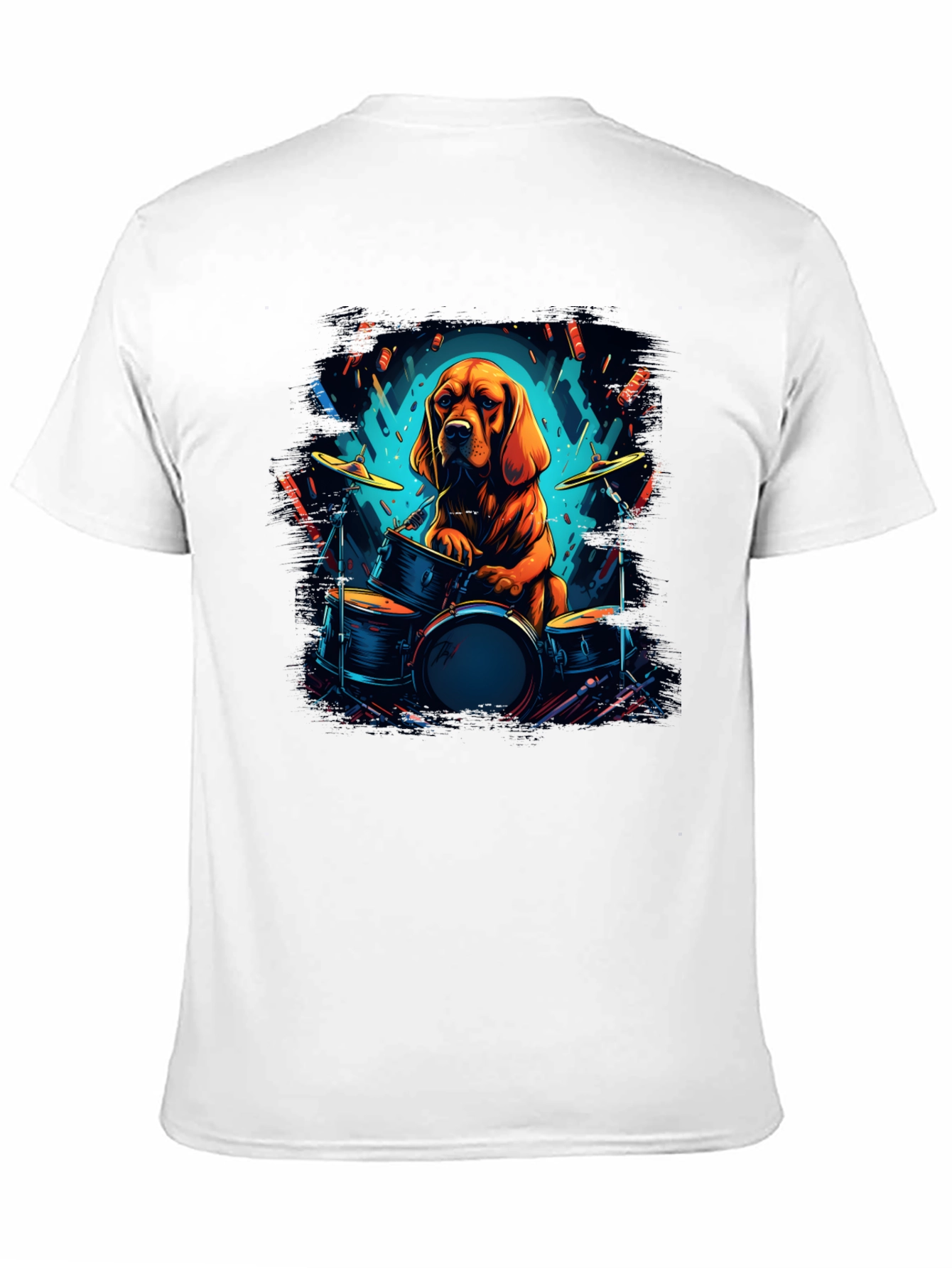 Dog Drummer Graphic Tee