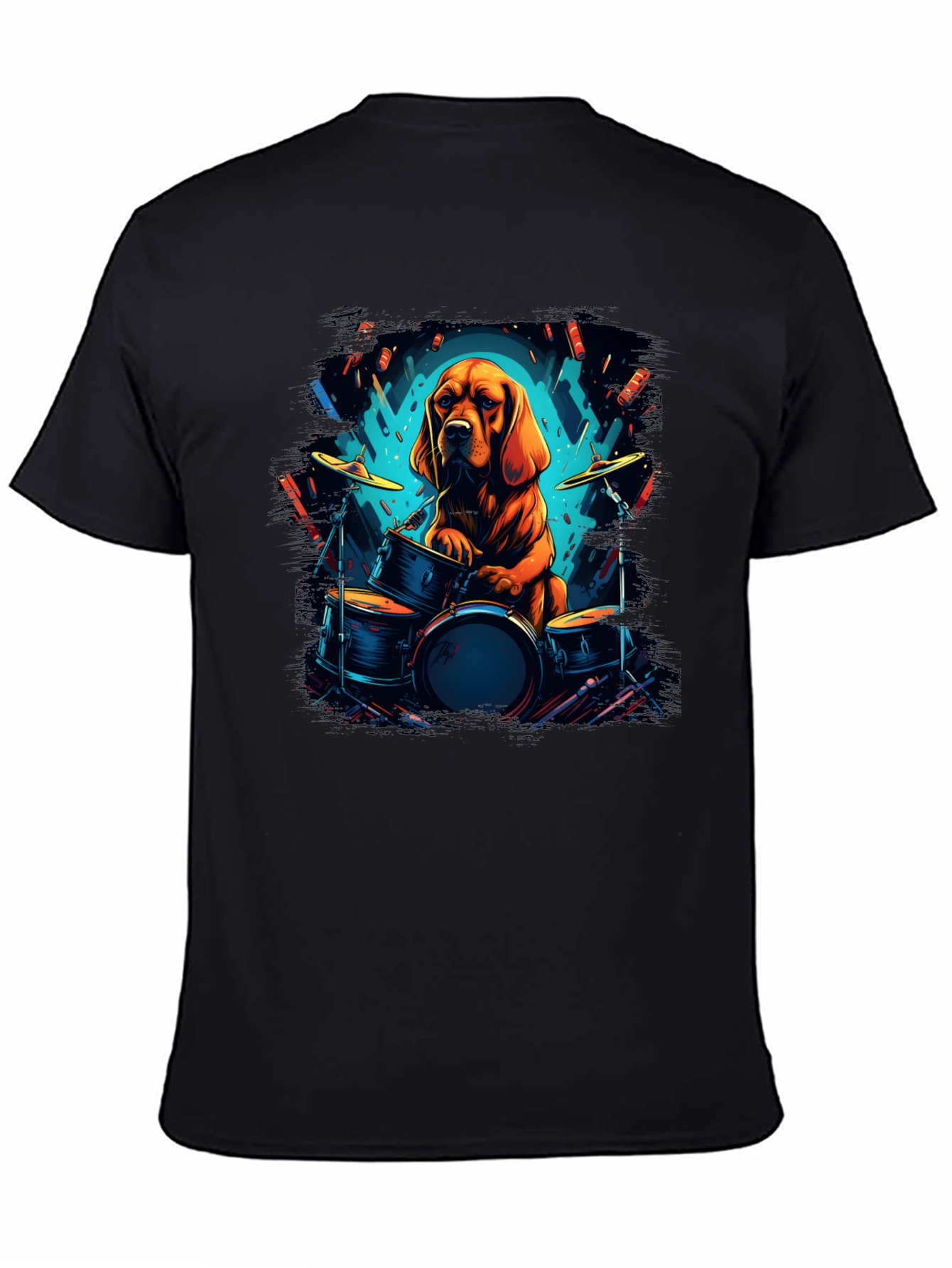 Dog Drummer Graphic Tee